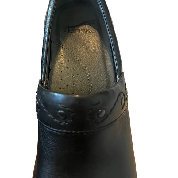 Dansko Black Heeled Clogs Size 36 - Picture 7 of 7
